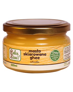 MASŁO SKLAROWANE GHEE 220ml - Palce Lizać